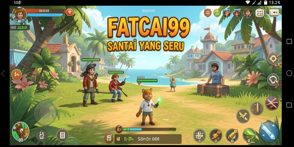 Screenshot dari gameplay menarik FATCAI99 yang penuh warna.