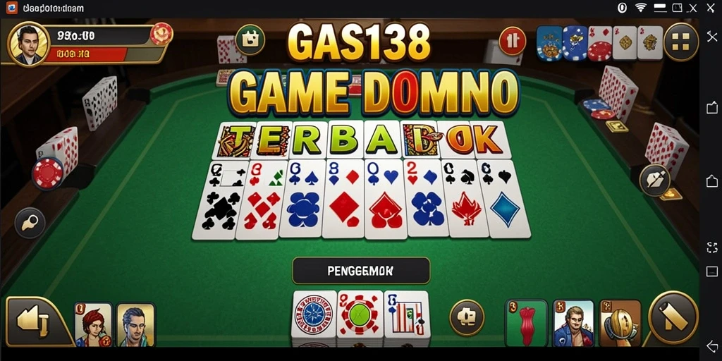 Tampilan menarik dari gameplay GAS138 yang penuh strategi Domino.