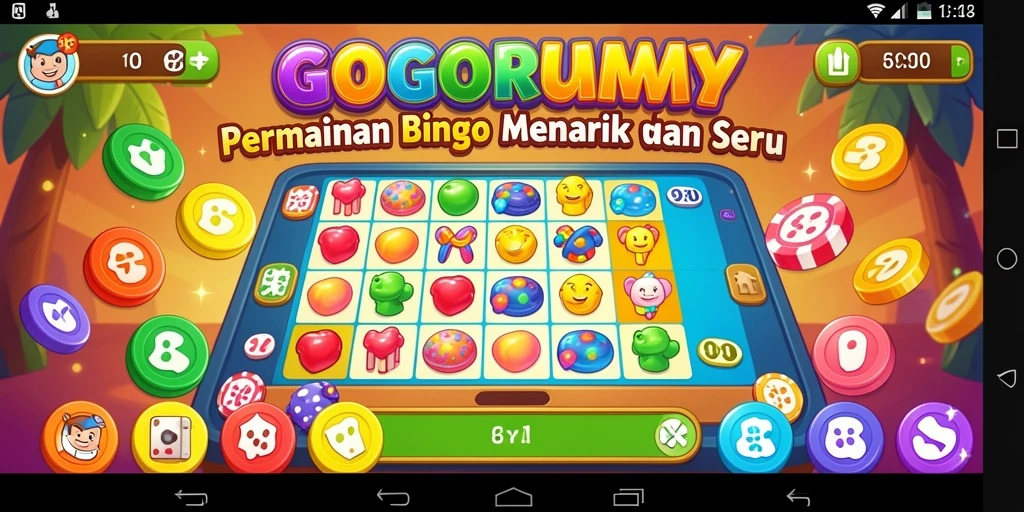 Screenshot gameplay GOGORUMMY menampilkan keseruan bermain Bingo.