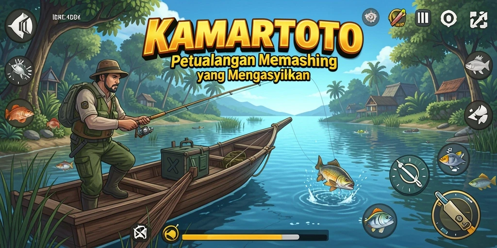 Tangkapan ikan besar di KAMARTOTO dengan latar belakang yang menakjubkan.