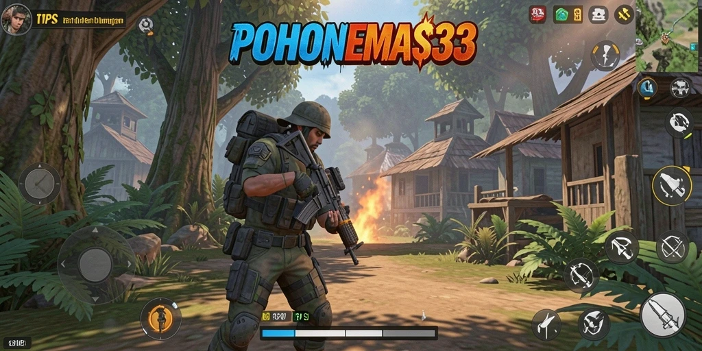 Tampilan screenshot menunjukkan gameplay seru POHONEMAS33 dengan aksi mendebarkan.