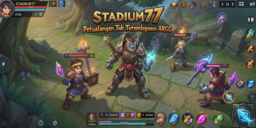 Tampilan gameplay ARPG yang mendebarkan di STADIUM77.