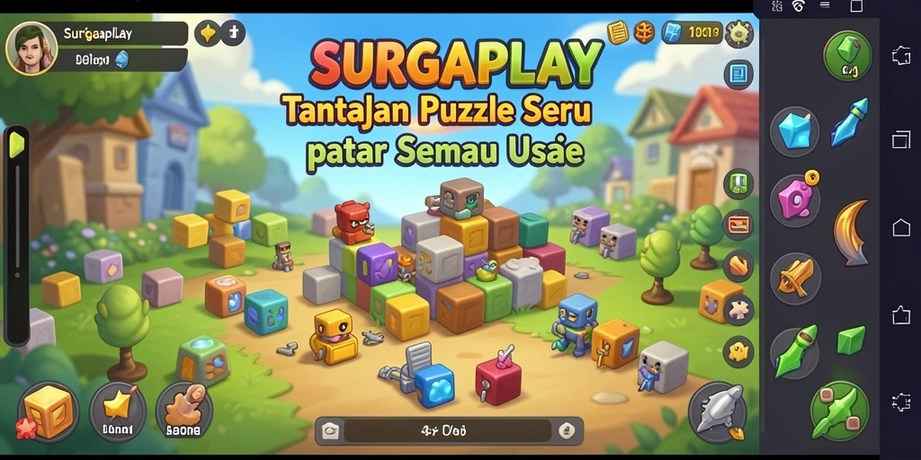 Tampilan gameplay menantang di SURGAPLAY.
