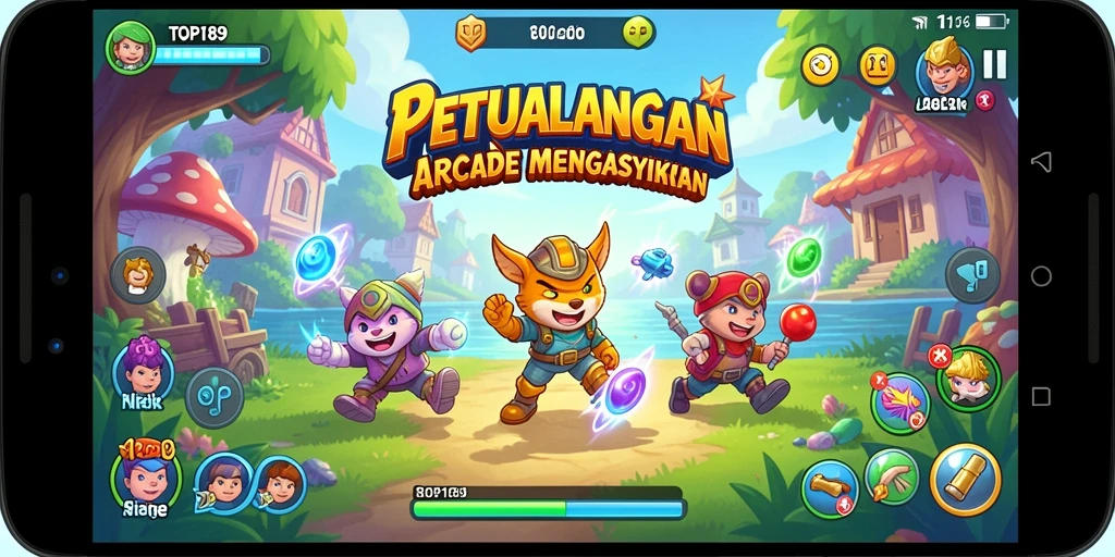 Tampilan gameplay yang seru dan penuh aksi di TOPI189.